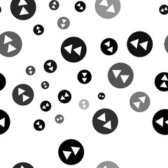 Poster - seamless vector pattern with fast forward symbols, creating a creative monochrome background with ro