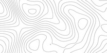 Abstract Background Of The Topographic Contours Map With Geographic Line Map .white Wave Paper Curved Reliefs Abstract Background .vector Illustration Of Topographic Line Contour Map Design .