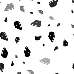 Poster - Seamless vector pattern with iron symbols, creating a creative monochrome background with rotated elements. Vector illustration on white background