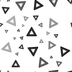 Poster - Seamless vector pattern with emergency stop signs, creating a creative monochrome background with rotated elements. Vector illustration on white background