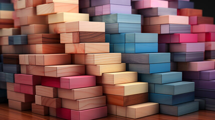 Canvas Print - stack of colorful boxes