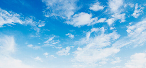 white cloud with blue sky background.