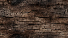 Seamless Rough Bark Texture On Old Weathered Log