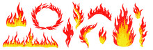 Y2k Aesthetic Fire Flame Stickers. Grunge Pencil Hand Drawn Elements. Vector Illustration For Collage, Poster, Banner.
