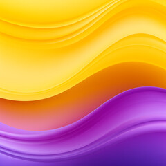 two colored violet-yellow gaussian blurred horizontal purple to yellow wavy gradient