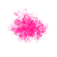 Pink color smoke effect