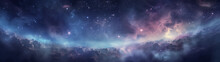 A Vast View Of A Distant Galaxy Seen Through A Space Telescope, For Wallpapers, 32:9 Ratio