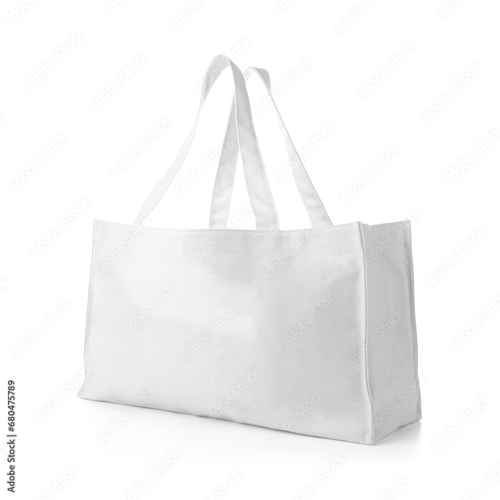 Eco Friendly White Colour Fashion Canvas Tote Bag Isolated on White ...