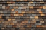 Fototapeta Desenie - Rustic Elegance: Wooden Slate Shingles Texture, generative AI