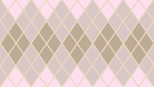 Pink And Beige Seamless Geometric Pattern Argyle Background