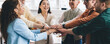 © BullRun - diverse colleagues completed association merger briefing