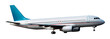 Airplane Side View Isolated on Transparent Background
