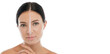 © Art_Photo - Portrait beauty woman healthy smooth clear skin with face tracking technology and science,facial treatment,botox,filler,surgery,laser,clinic,scan security,skin care,cosmetic,beauty technology