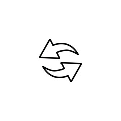 Fototapete - reload icon,  refress sign vector design