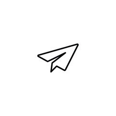Poster - Paper plane icon, Paper plane symbol vector for web