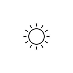 Poster - Sun icon, brighness sign vector