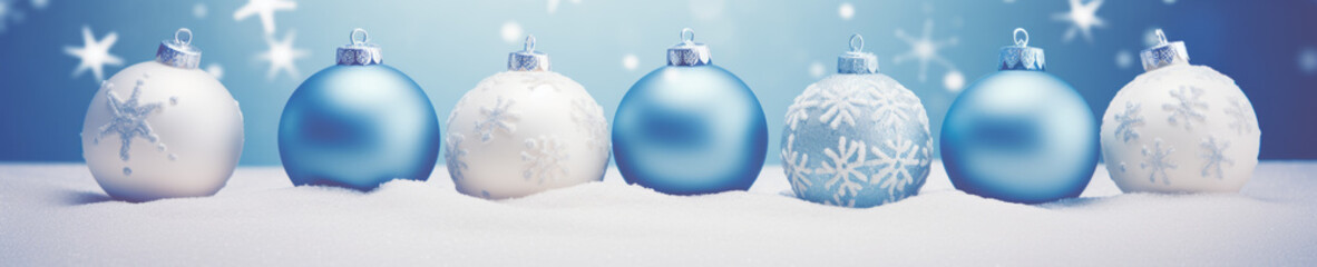Wall Mural - abstract background with christmas theme, web site header or footer template