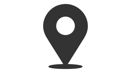 Fototapete - Pin icon vector. Location sign Isolated on white background
