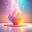 rainbow abstract background with colorful lines and waves. rainbow abstract background with colorful lines and waves. abstract colorful background. 3d rendering, 3d illustration