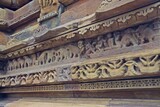 Fototapeta  -  Sculptures on Khajuraho Group of Monuments | UNESCO World Heritage Site, Madhya Pradesh, India