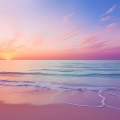 Sticker - background with a soft gradient depicting a coastal sunset
