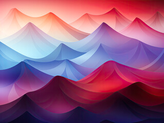 Wall Mural - An abstract blue, red, and white background.