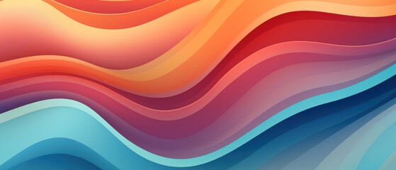 Wall Mural - Dynamic abstract wallpaper with intersecting wavy lines.