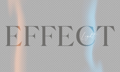 Canvas Print - Soft gradient fog and sun shining light effect. Vector transparent blur design.