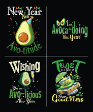 Avocado Typography T Shirt Design, Funny Avocado Quote Design, Avocado Vector T Shirt Design