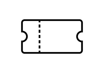 Poster - Coupon icon. Simple empty, blank coupon illustration.