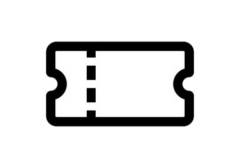 Poster - Coupon icon. Simple empty, blank coupon illustration.