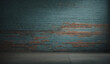 © Milutinovich - Old grunge and rustic pastel blue brick wall. Sign. logo or product placement concept background. Advertisement idea. Copy space.