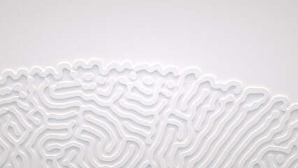 Wall Mural - reaction diffusion organic growing pattern. cell division.