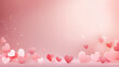 © Dirk - copy space, stockphoto, beautiful valentine background with hearts and romatic colors. Romantic backbround or wallpaper for valentine’s day. Beautiful design for card, greeting card.