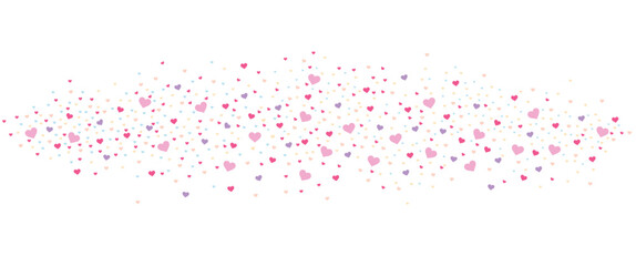 Wall Mural - Abstract pink heart background. Valentines day background. Romantic background