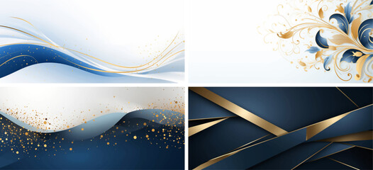 Sticker - graphic luxury shiny frame gold paper elegant layout illustration shape dynamic futuristic business 