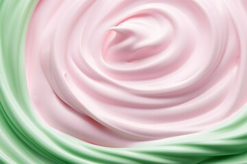 Aufkleber - a close up of a pink and green swirl Generative AI