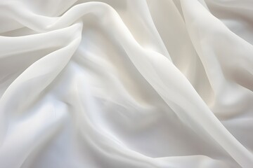 Aufkleber - a close up view of a white fabric Generative AI