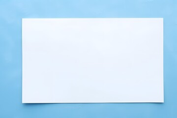 Wall Mural - a piece of paper sitting on top of a blue surface Generative AI
