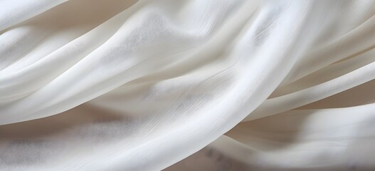 Aufkleber - a close up view of a white fabric Generative AI
