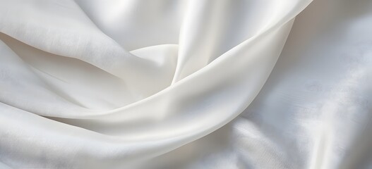 Aufkleber - a close up view of a white fabric Generative AI