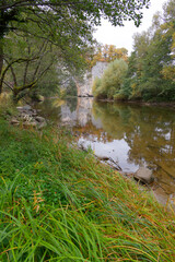 Wall Mural - Scenic autumn landscape of Vadu Crisului on a sunny day, Romania, Europe	