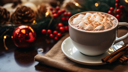 cup of coffee with cinnamon sticks