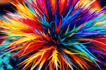 Wall Mural - the captivating allure of anthias fish with their vivid colors and graceful movements, darting among