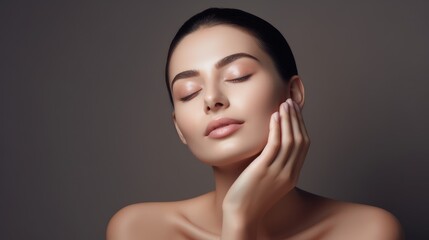 female face beauty in a classy way