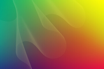 Aufkleber - Digital technology background.Modern Pink,Yellow,Blue Neon illuminated corrugated shapes,Dynamic waving futuristic background for presentation design.Vector 3D surface Modern Line neon light abstract