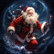 © Artificial Soul - Cosmic Claus: Santa's Celestial Journey Beyond the Stars, generative AI