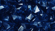 Sparkling deep blue sapphire texture, seamless with facets