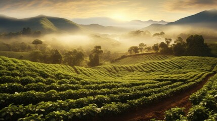 Coffee farm plantation field plant garden wallpaper background