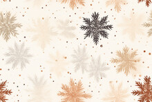 Snowflake, Dreamy And Magical, Earthy Muted Neutral Colours , Cream Background